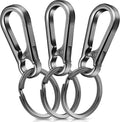Schlüsselkarabiner – aus Metall, 3 Stück